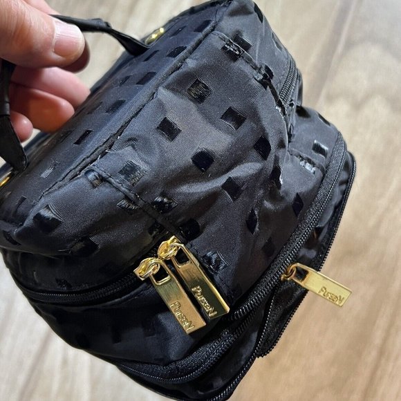 PurseN Tiara Weekender Jewelry Case Quilted Midnight Travel - Picture 2 of 8